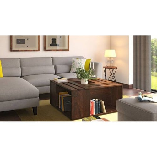 Brown Table 120x80x50cm - طاولة بني 120x80x50سم