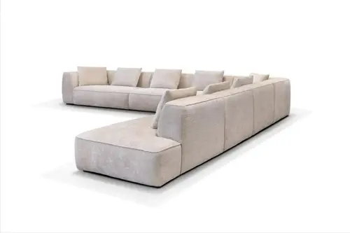 كنبة مودرن فاخرة على شكل L - Luxury L-shaped Modern Sofa