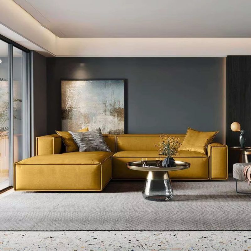 Luxury L-Shape Sectional Sofa - كنب ركني فاخر على شكل حرف L