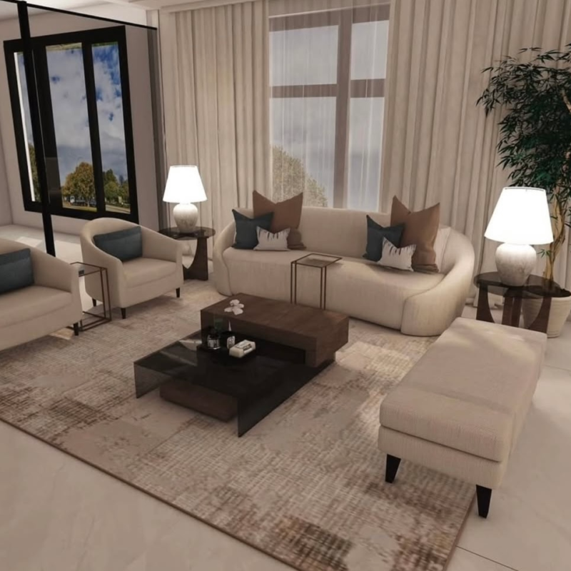 Modern Elegance Sofa Set - طقم كنب أنيقة مودرن