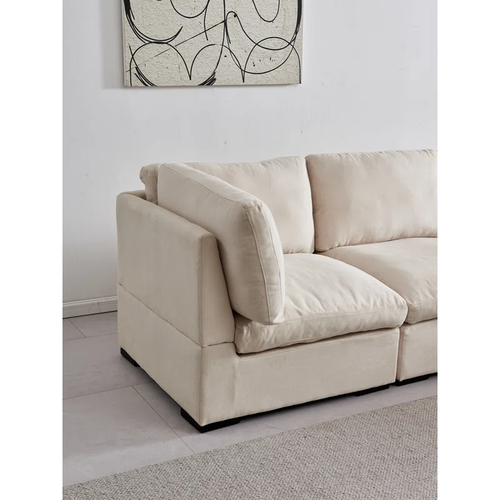 Rivora Modular Sectional Sofa with Ottoman - كنب ريفورا زاوية مرن مع بف