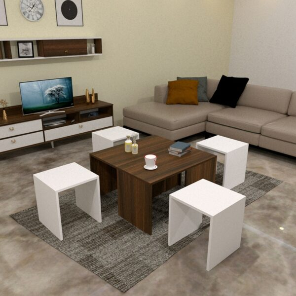 طاولة قهوة حجرية مودرن - Modern Stone Coffee Table