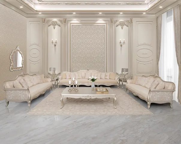 Aristo Royal Classic Sofa Set 4 Pieces - طقم كنب كلاسيكي ملكي أريستو 4 قطع